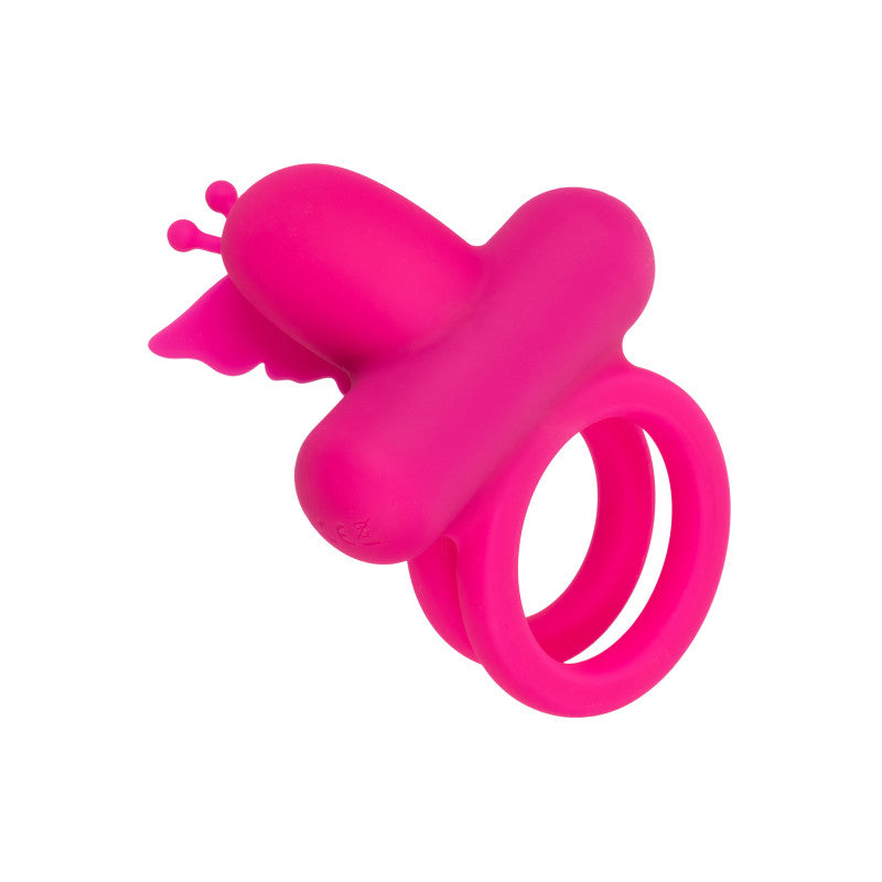Anillo Vibrador Doble Mariposa Para El Pene