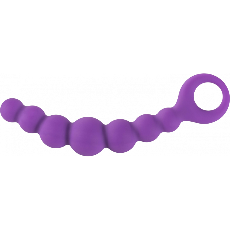 Consolador anal con cadena de burbujas