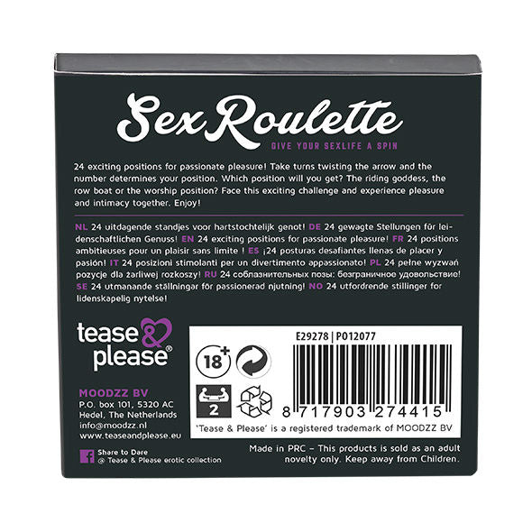 Gioco da tavolo per adulti Sex Roulette