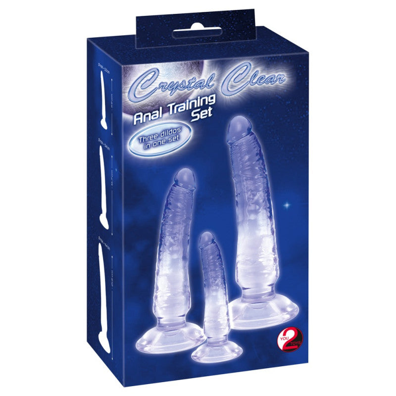 Kit Dildo Anale Crystal Blue