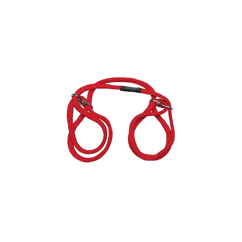 Manette in cotone rosso