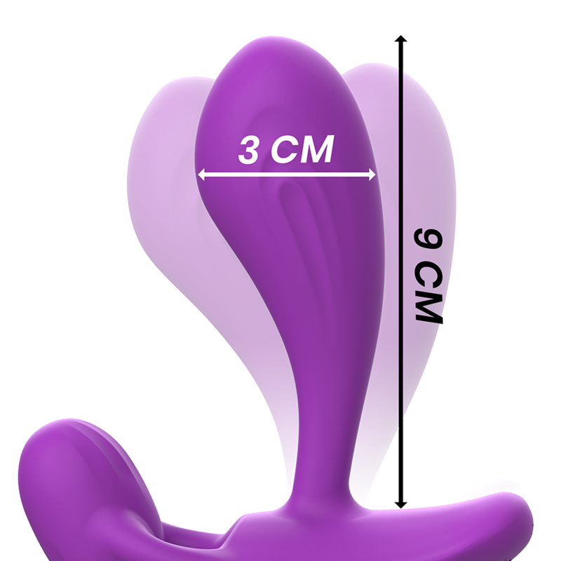 Plug Anale Vibrante Shelly viola