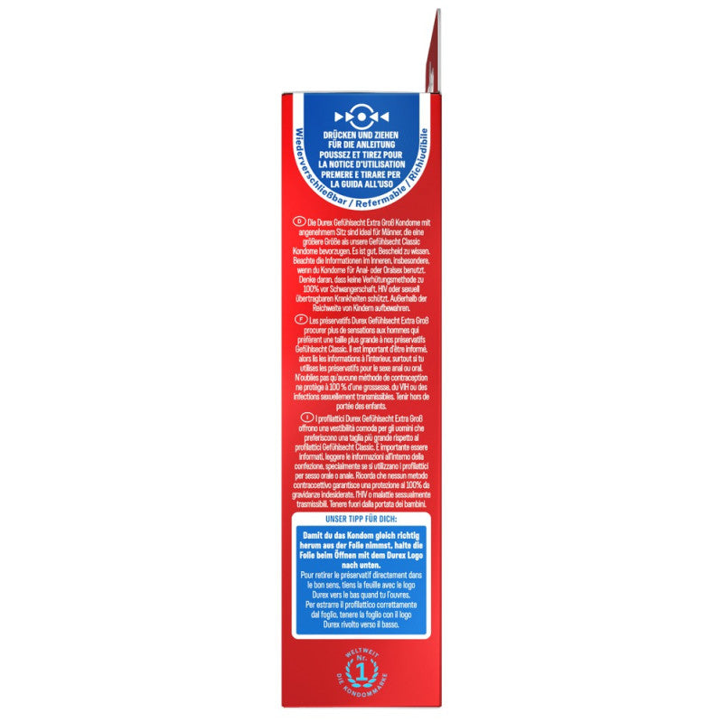 Profilattici Durex Extra Gross XL