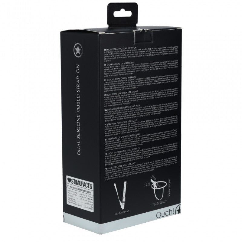 Strap On Doppio Ribbed Ouch