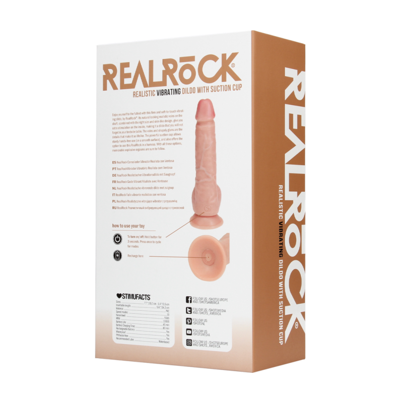 Vibratore Realistico con testicoli Real Rock