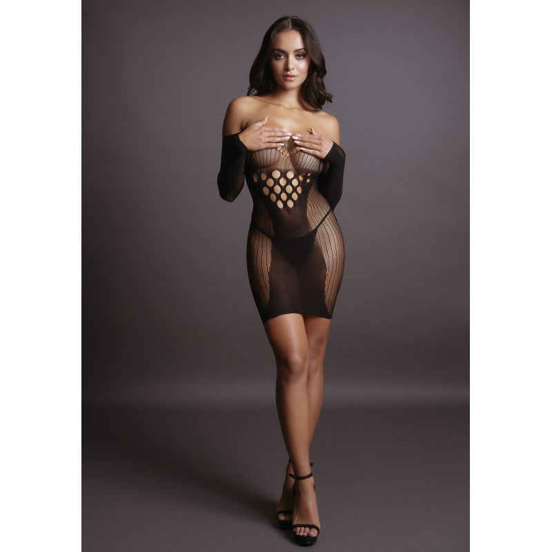 vestido sexy de manga larga