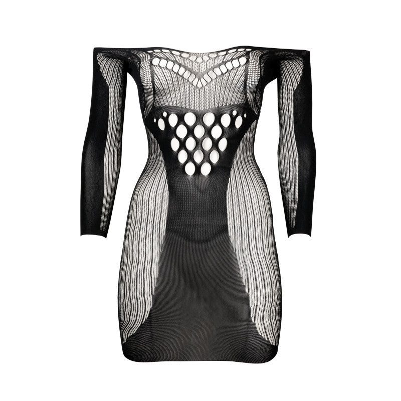vestido sexy de manga larga