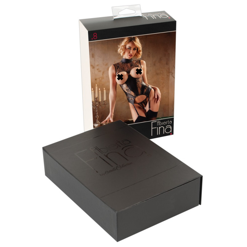 Corsetto con Reggicalze Abierta Fina