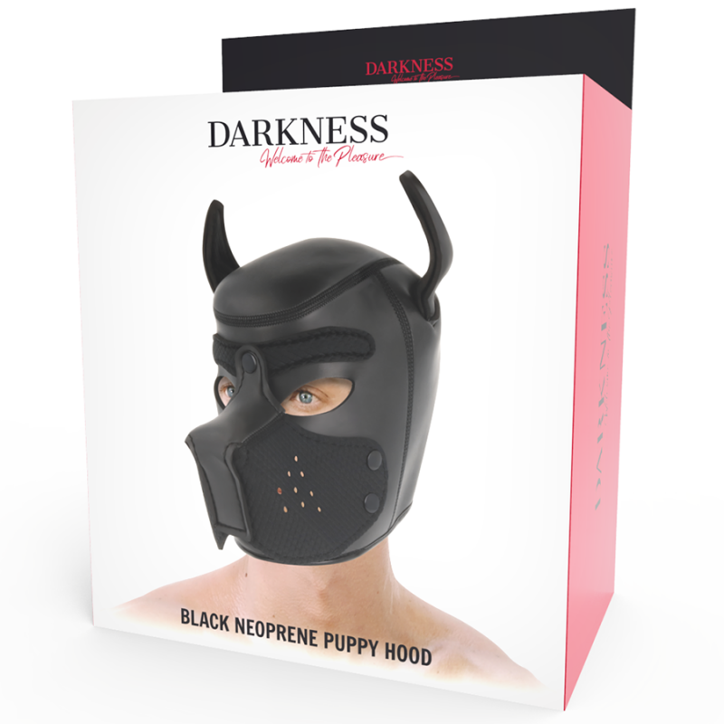 Capucha para cachorros de neopreno negro
