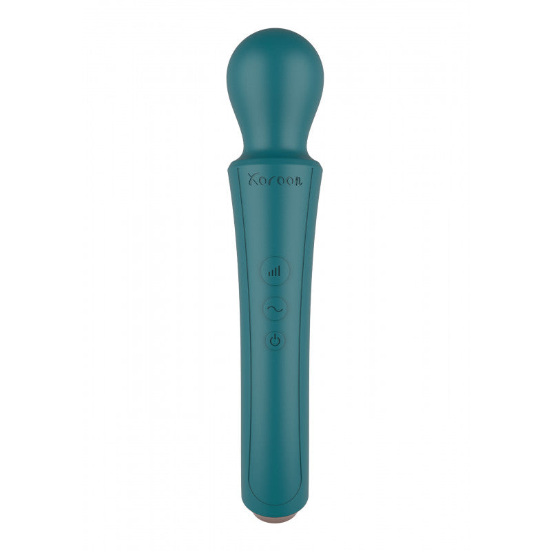 Vibratore Wand Curved Wand verde