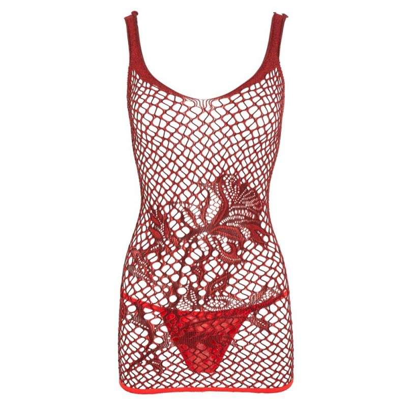 Vestido de encaje rojo sexy