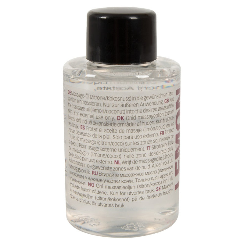 Aceite de masaje de limón y coco