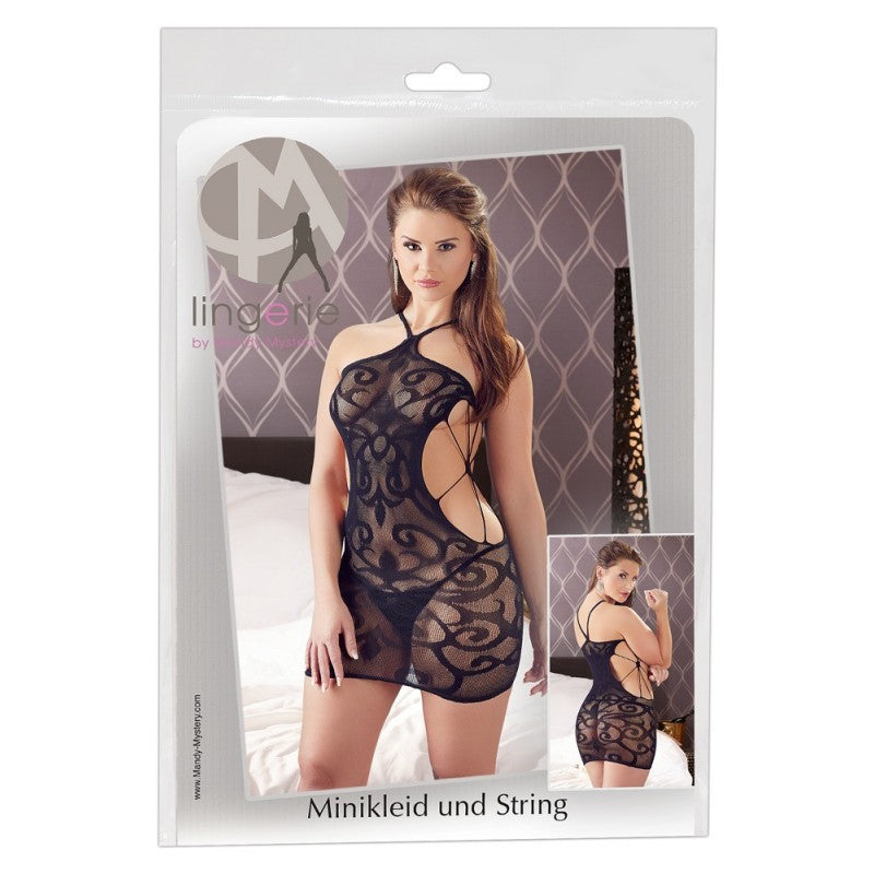Vestido de encaje negro sexy