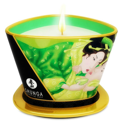 Candela da Massaggio Shunga tè verde esotico