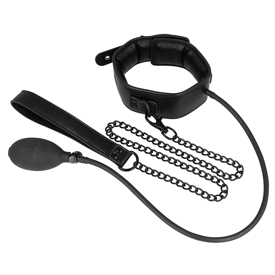 Collare con Guinzaglio Gonfiabile Fetish