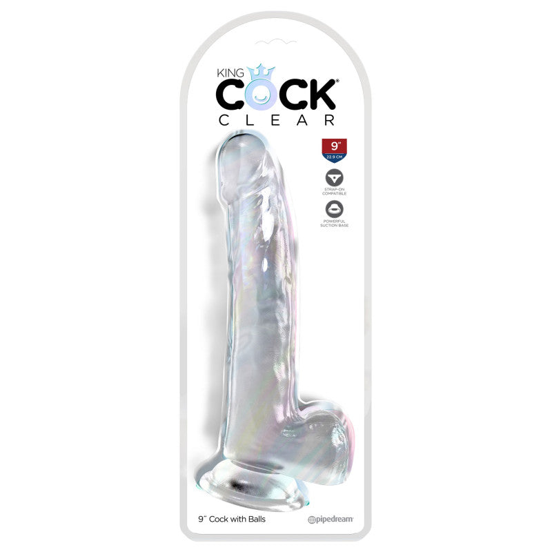 Dildo Realistico Clear Balls