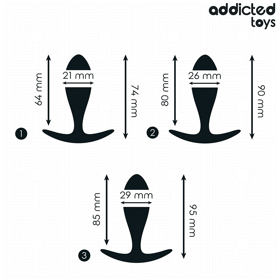 Kit Plug Anali in silicone I Tre Moschettieri