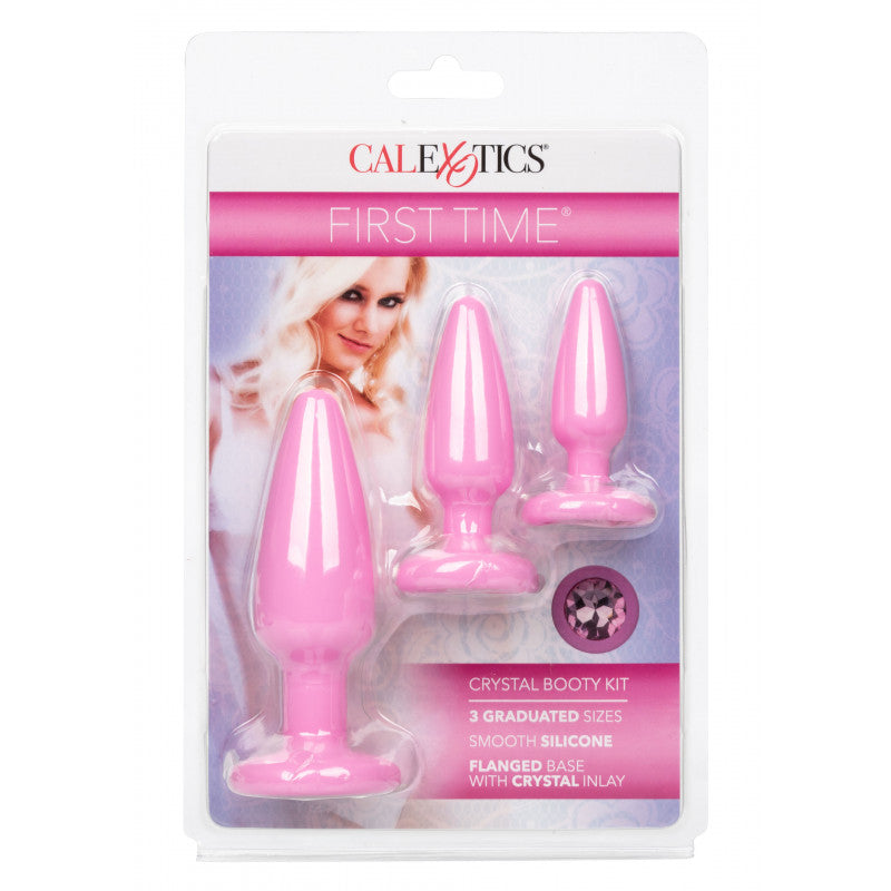 Kit de plug anal en silicone Crystal Booty