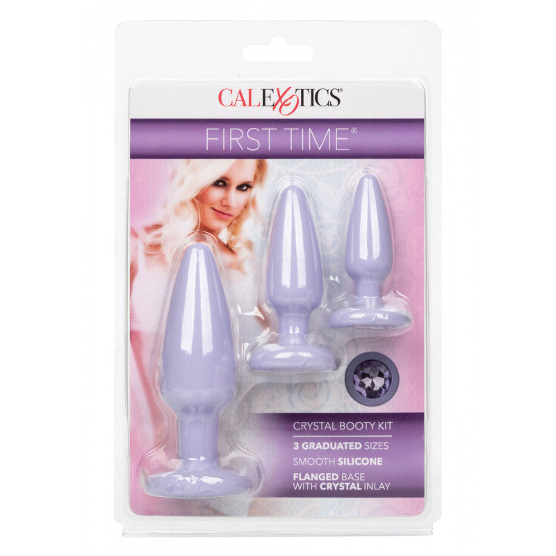 Kit de plug anal en silicone Crystal Booty