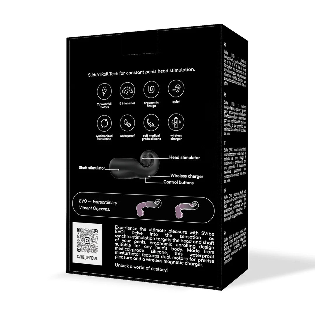 Masturbatore Maschile Snail Vibe Evo
