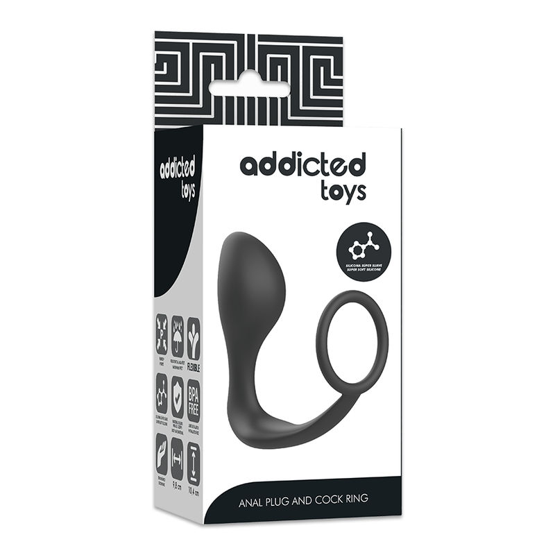 Plug Anale con Anello Fallico Addicted