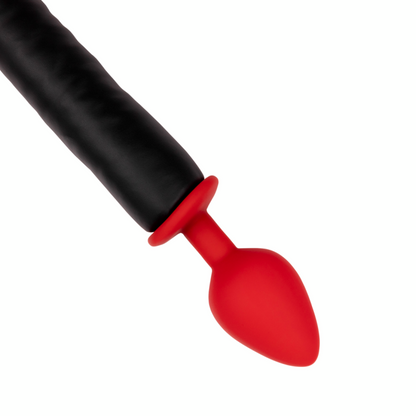 Plug Anale in Silicone con Coda Devil