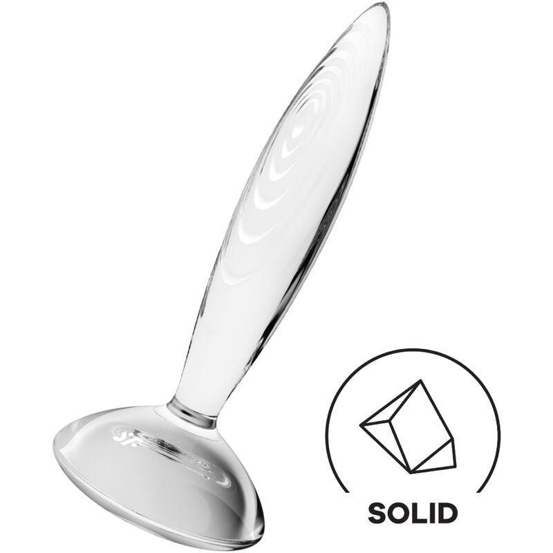 Plug anal de cristal brillante