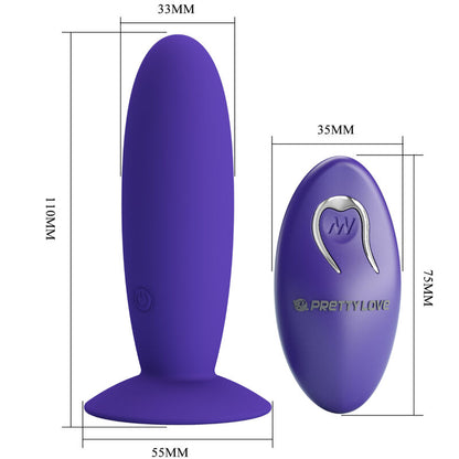 Plug Anal Vibrador Violeta