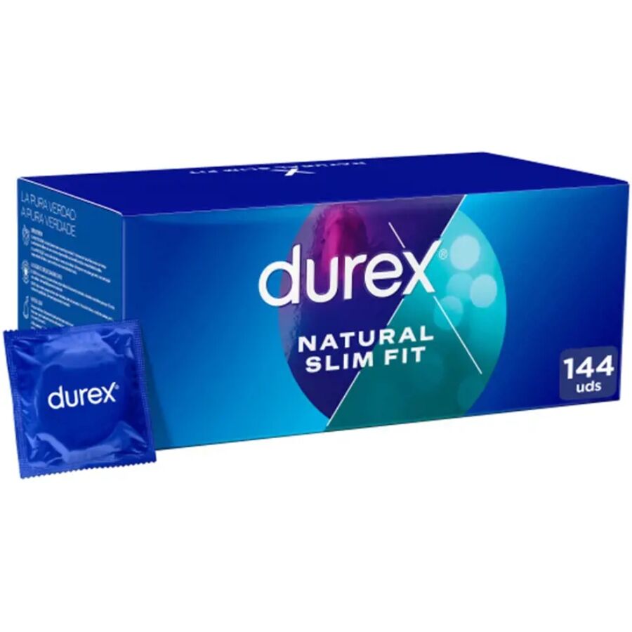 Profilattici Durex Natural Slim Fit 144 pezzi