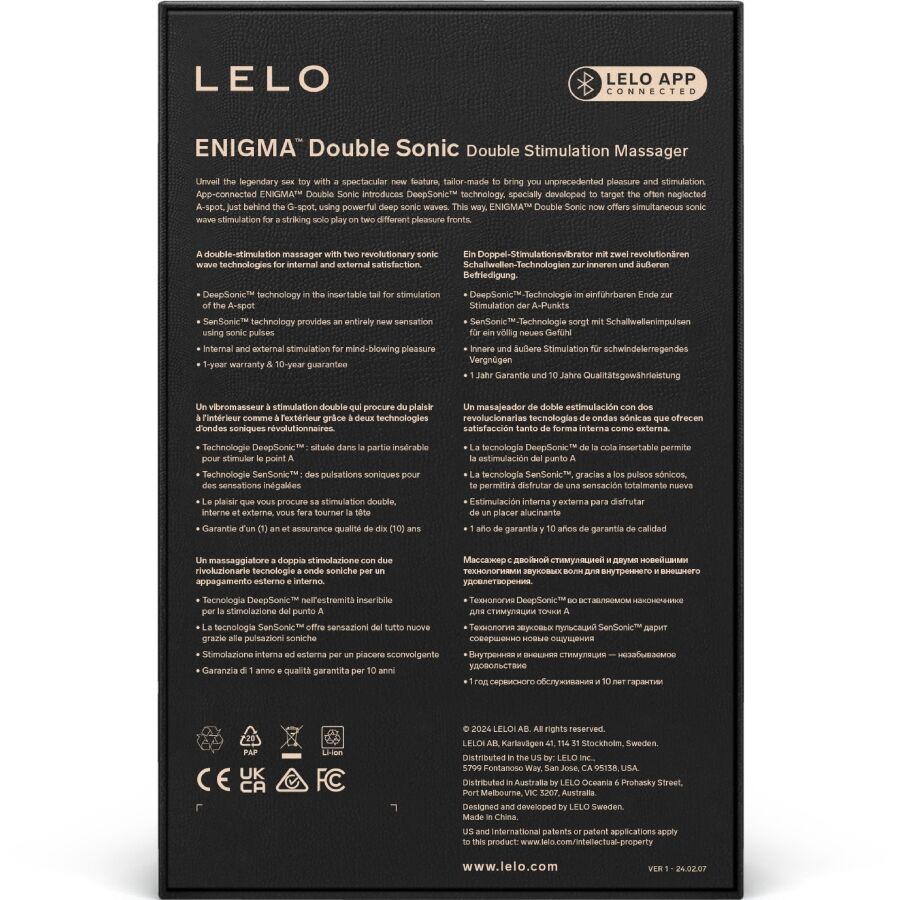 Vibratore Punto G Lelo Enigma Double Sonic