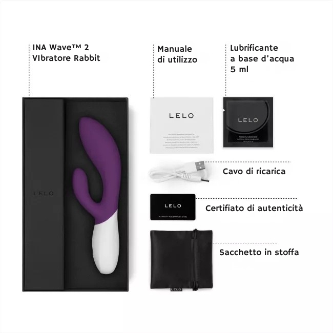 Vibratore Rabbit Lelo Ina Wave 2