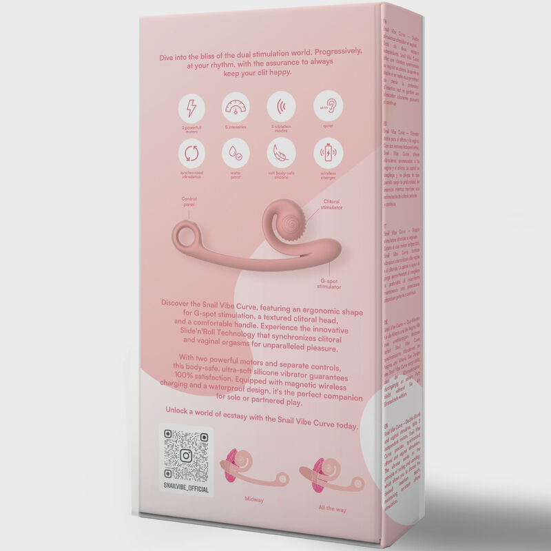 Vibrador Curvo Caracol Conejo