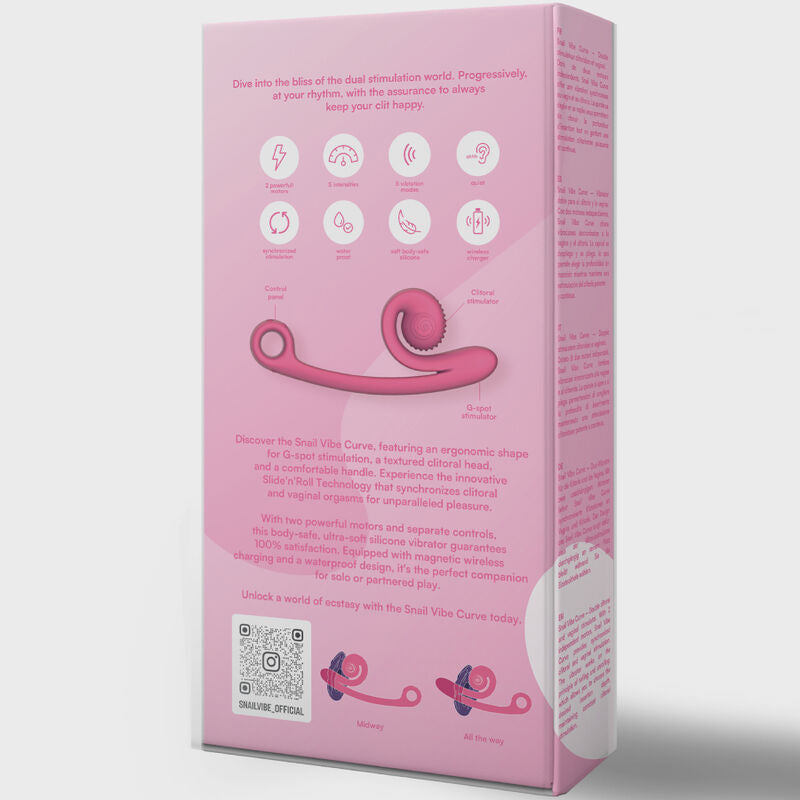 Vibrador Curvo Caracol Conejo