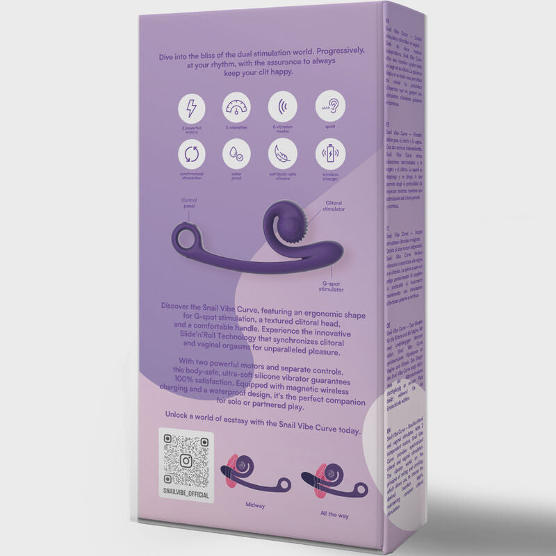 Vibrador Curvo Caracol Conejo