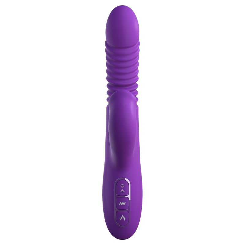 Vibrador de clítoris de empuje de conejo