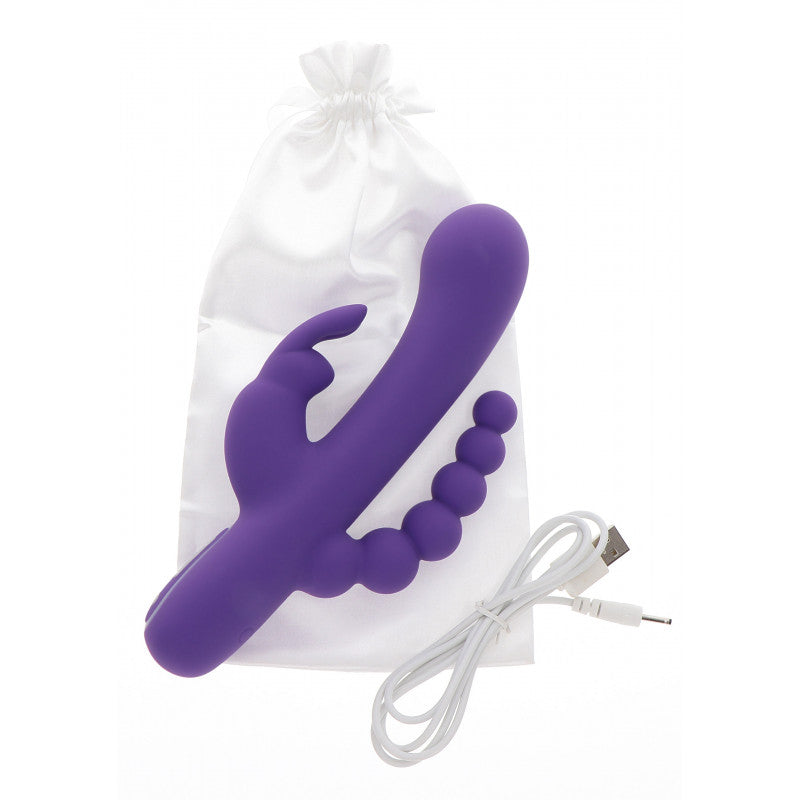 Vibromasseur triple lapin 