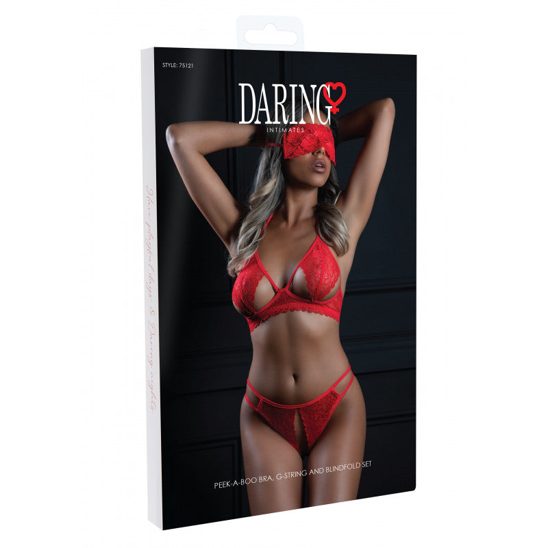 Set Intimo Panty and Blindfold 3 Pezzi