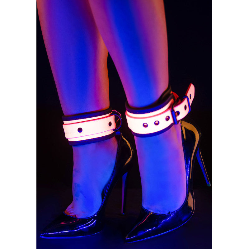 Bracelets de cheville BDSM fluo 