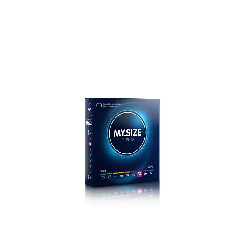 preservativi my size pro taglia 64 pacco da 3
